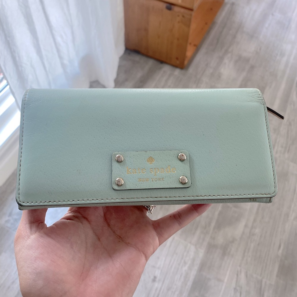 Kate Spade pastel green wallet